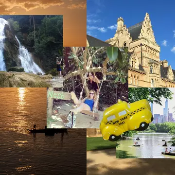 A collage of travel photos by the author. AnneMarie McCarthy/Lonely Planet