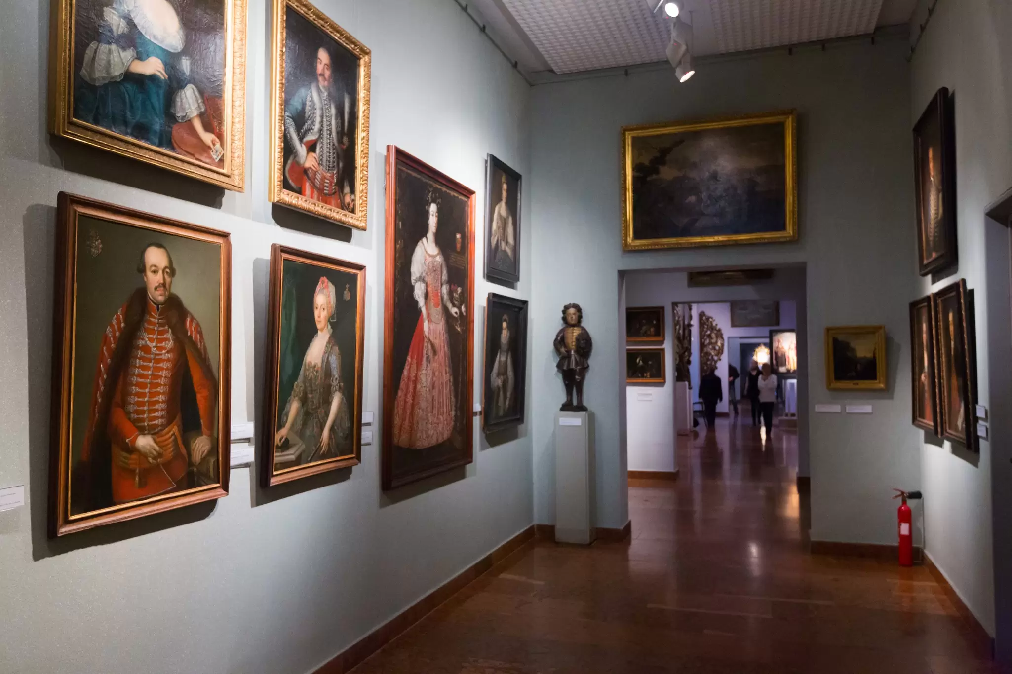 Collection of paintings and sculptures in the Hungarian National Gallery in Buda Castle (the former Royal Palace) in Budapest, Hungary.