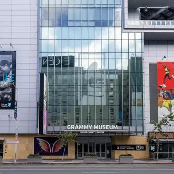 Los Angeles, CA - May 30, 2022: Grammy Museum Exterior, License Type: media, Download Time: 2026-04-17T16:41:28.000Z, User: joebindloss38, Editorial: true, purchase_order: 65050 - Digital Destinations and Articles, job: Online editorial, client: The 9 best museums in Los Angeles, other: Joe Bindloss