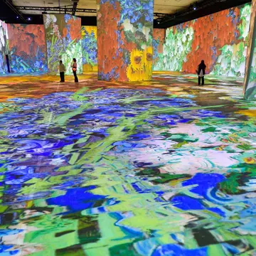 Anaheim, CA - July 19: Visitors check out The Beyond Van Gogh Experience during a media preview at the Anaheim Convention Center in Anaheim, CA, on Monday, July 19, 2021. The mixed media experience featuring the works of Vincent Van Gogh opens on Tuesday, July 20.  (Photo by Jeff Gritchen/MediaNews Group/Orange County Register via Getty Images)
1234064332
van gogh, beyond van gogh experience, orange county, anaheim, vincent van gogh, bestof, topix