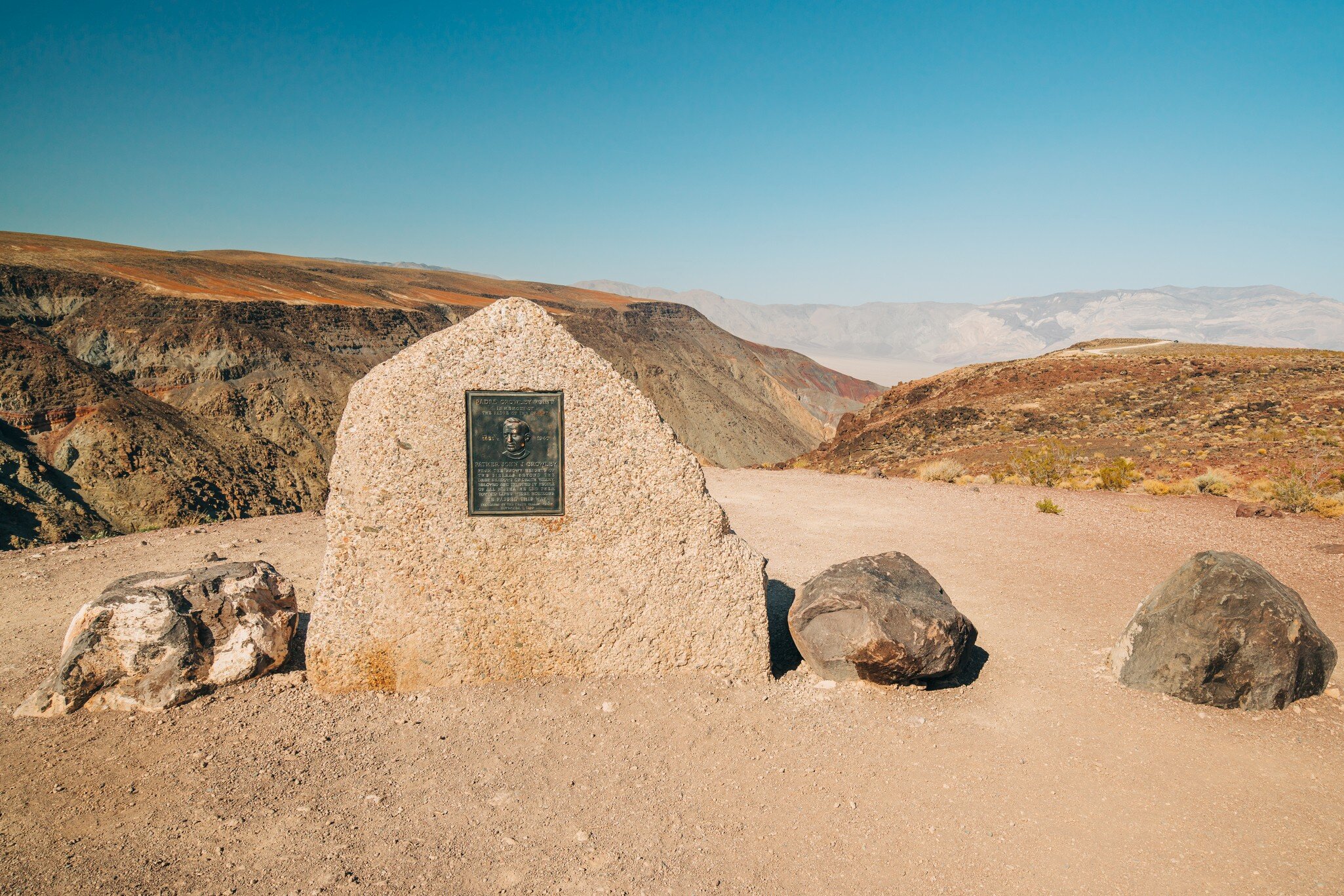 Father Crowley Point overlooks Rainbow Canyon (the "Star Wars Canyon") in Death Valley, California. 