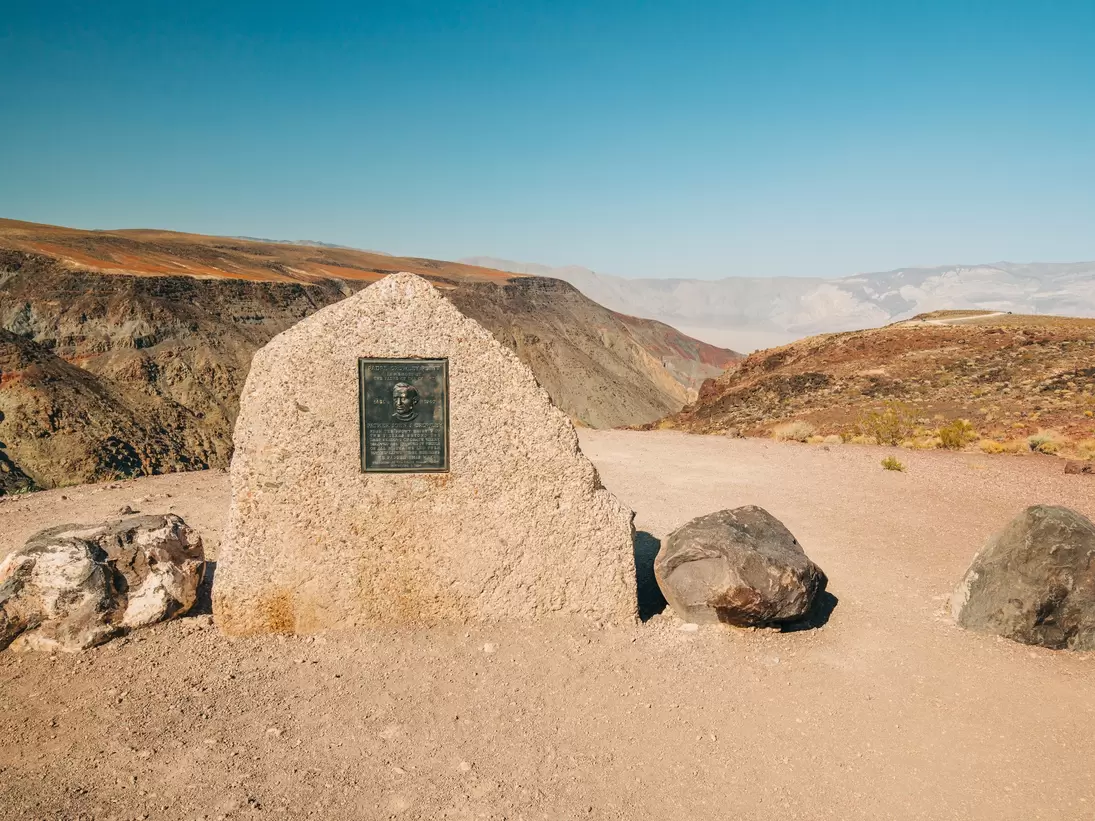 Father Crowley Point overlooks Rainbow Canyon (the "Star Wars Canyon") in Death Valley, California. 