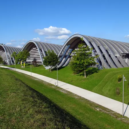 exterior of the Paul Klee Zentrum, Bern, Switzerland