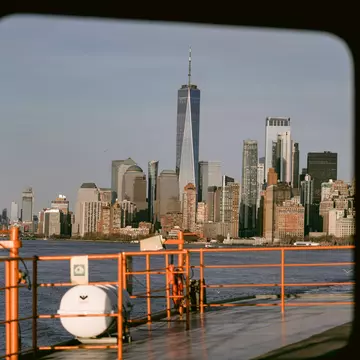 Manhattan view from Staten Island Ferry. Iryna Horbachova/Shutterstock
