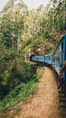 View from the train journey between Kandy and Ella in Sri Lanka.
