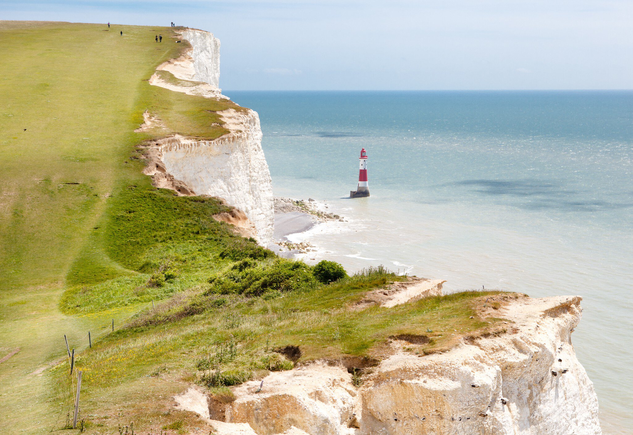Beachy head lighthouse, East Sussex, English South coast.  