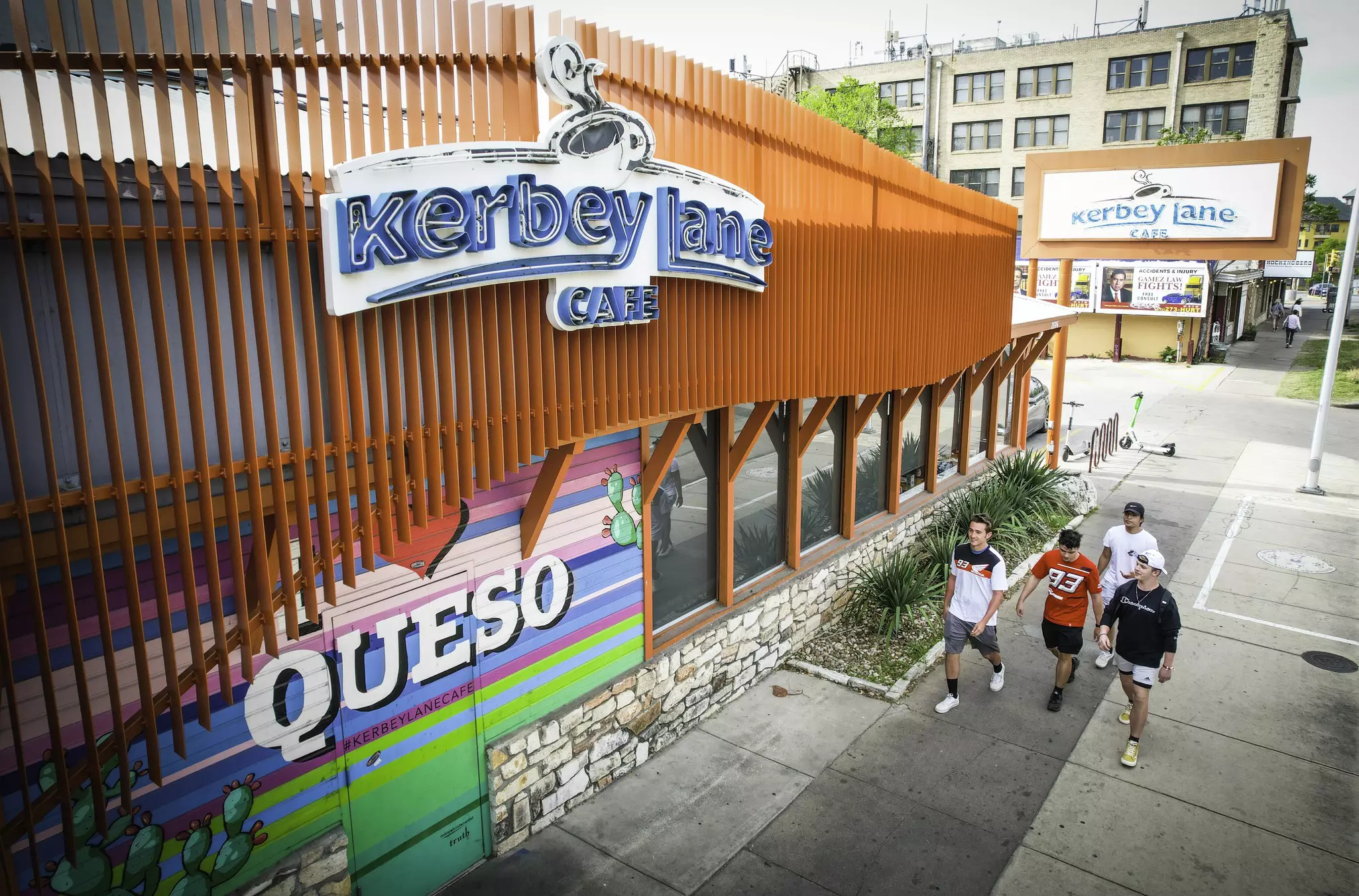 Exterior of Kerbey Lane Guadalupe Location