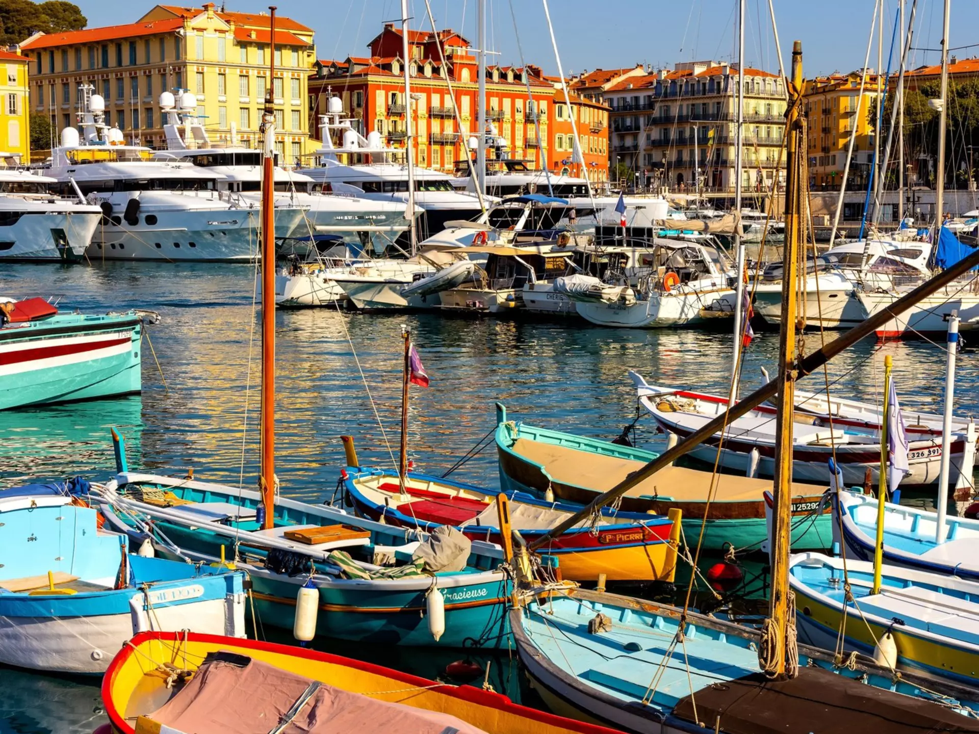 From Marseille, you can easily sample local produce in Aix-en-Provence and visit the picture-postcard port of Nice (pictured). ArtMediaFactory/Shutterstock
