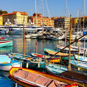 From Marseille, you can easily sample local produce in Aix-en-Provence and visit the picture-postcard port of Nice (pictured). ArtMediaFactory/Shutterstock