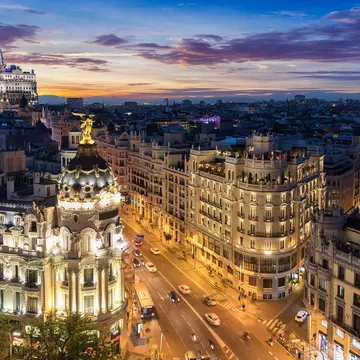 Madrid at night; the city offers something for everyone. Sven Hansche/Shutterstock