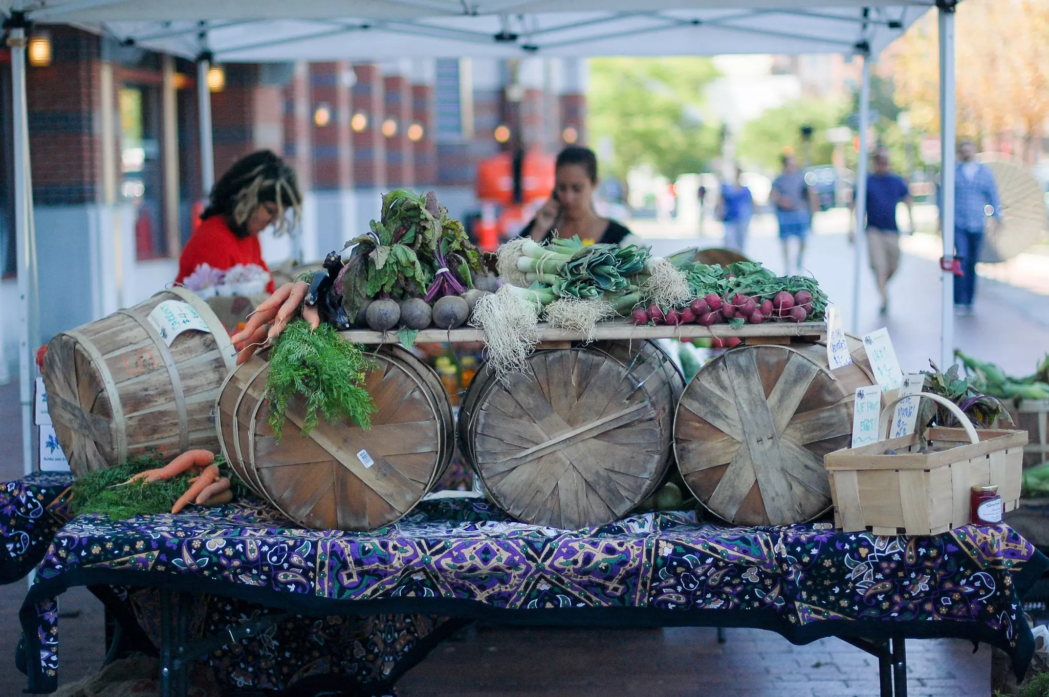 Farmers Market stand at SoWa Open Market in Boston.