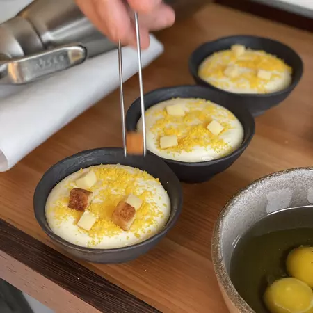 Yolk Beaufort Vincent Favre Felix Restaurant in Annecy