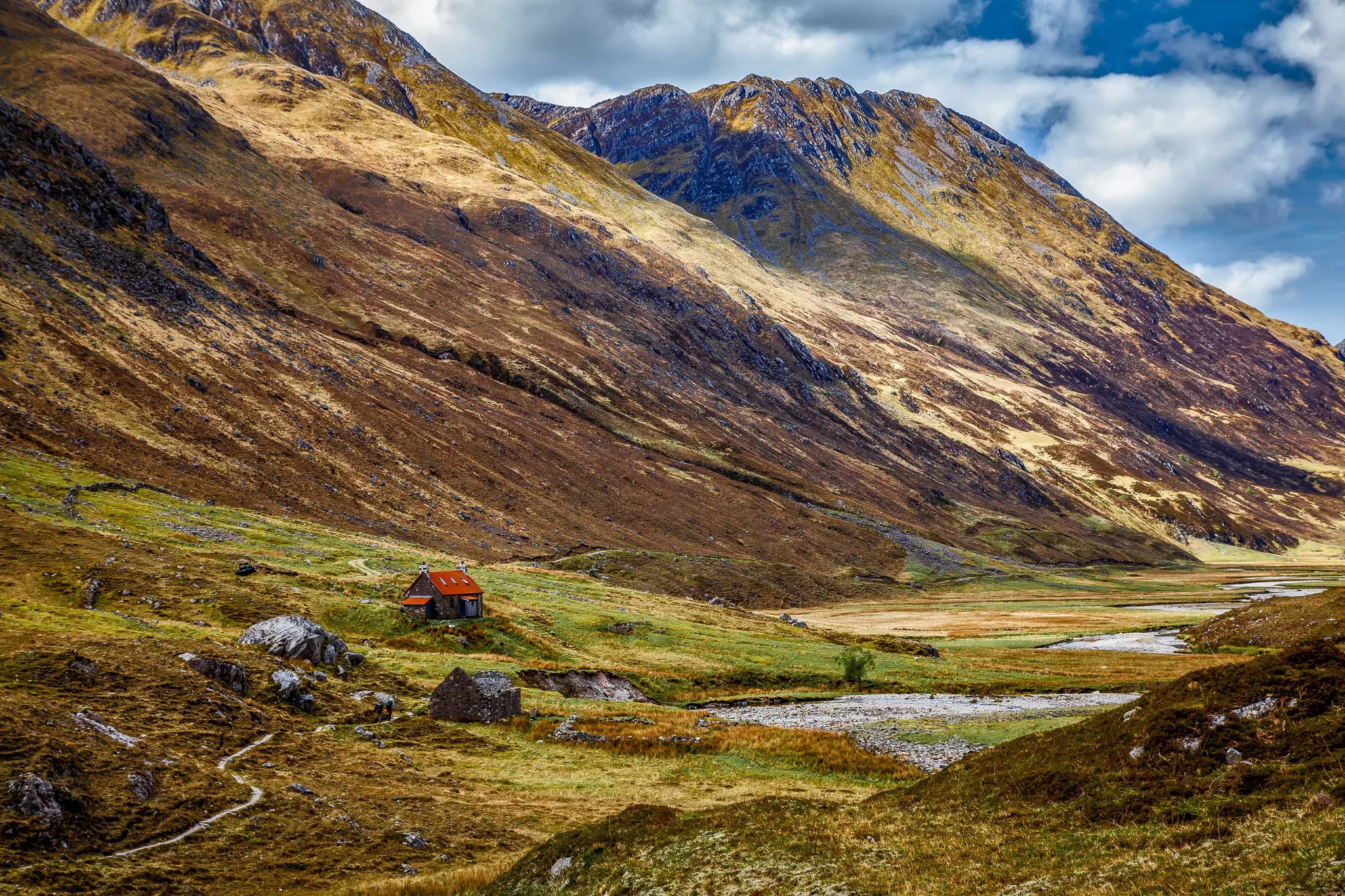 The Affric Kintail Way runs from  Morvich in Kintail, to Drumnadrochit on the shores of Loch Ness. covering a distance of some 40 miles