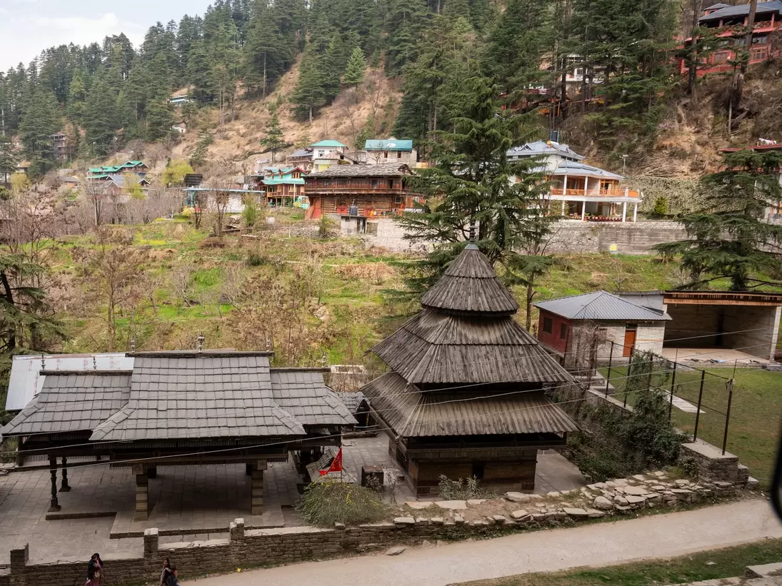 Tripura Sundari Temple, one of the oldest wooden temples in the region, located in Naggar, a historic village that once served as the capital of the Kullu kingdom, situated along the left bank of the Beas River.