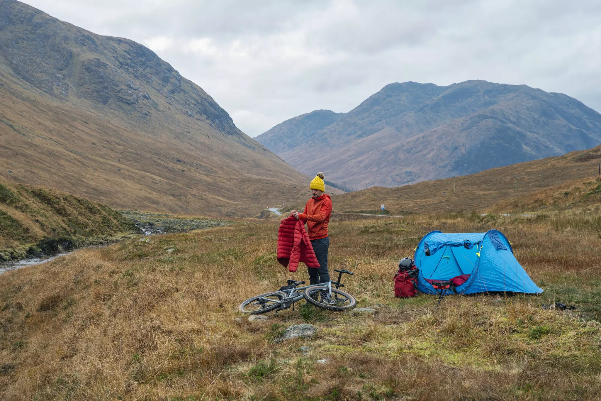 Bikepacking is a very low-cost way to travel around Scotland © Justin Paget / Getty Images