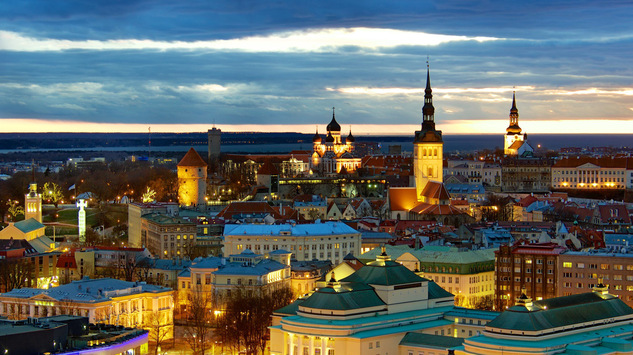 Tallinn cityscape.