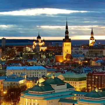 Tallinn cityscape.