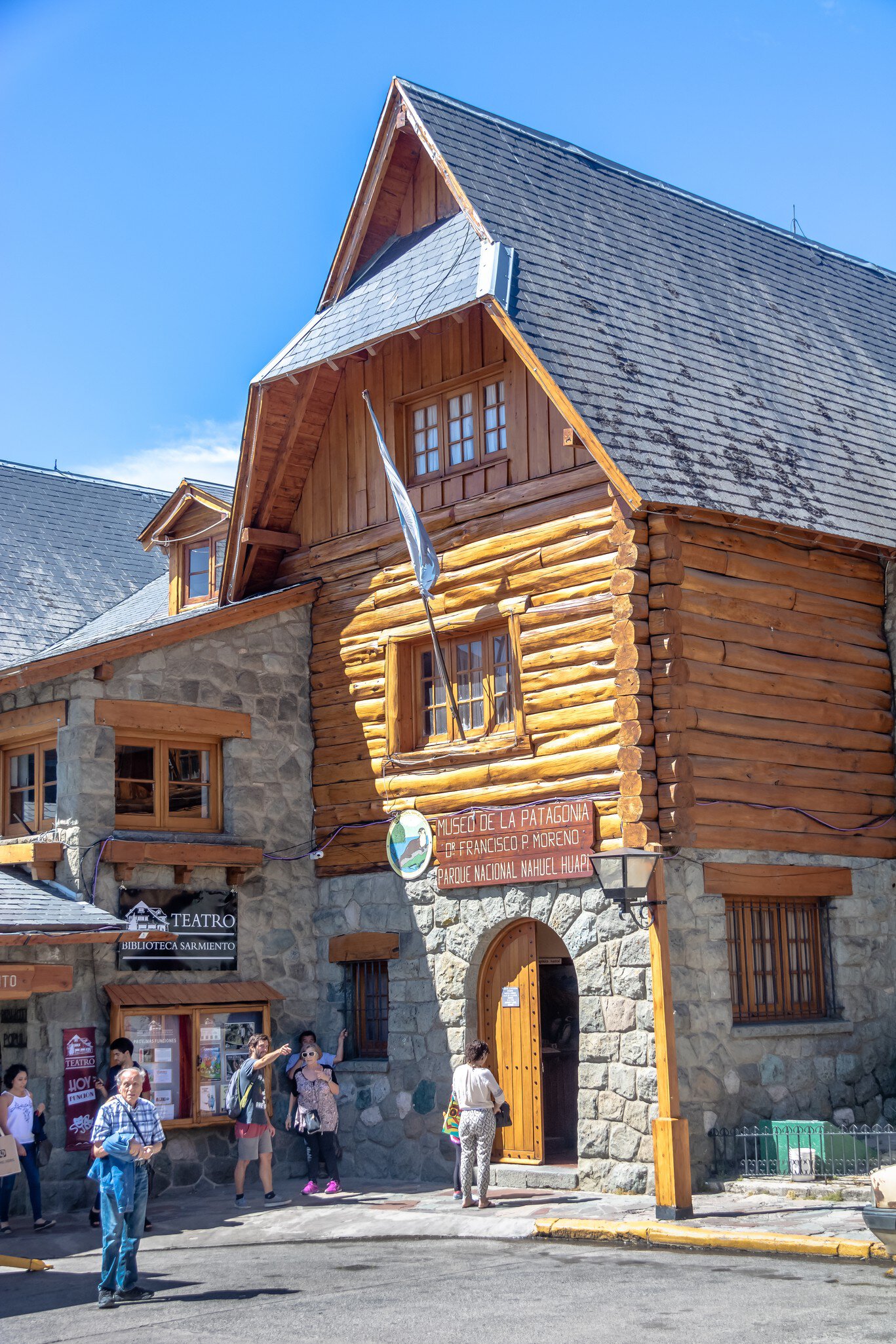 Exterior of Patagonia Museum in Bariloche, Patagonia, Argentina.