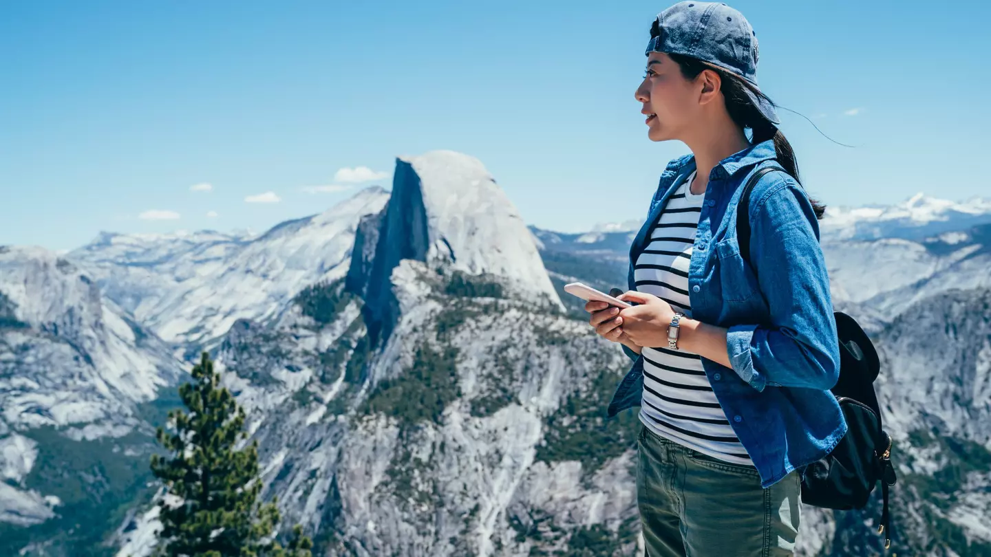 The top half of a woman doing yoga in a yoga bubble
