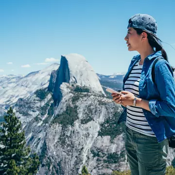 The top half of a woman doing yoga in a yoga bubble