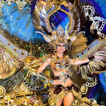 The Carnival in Santa Cruz de Tenerife is one of the biggest in Spain. Luciano de la Rosa / Shutterstock