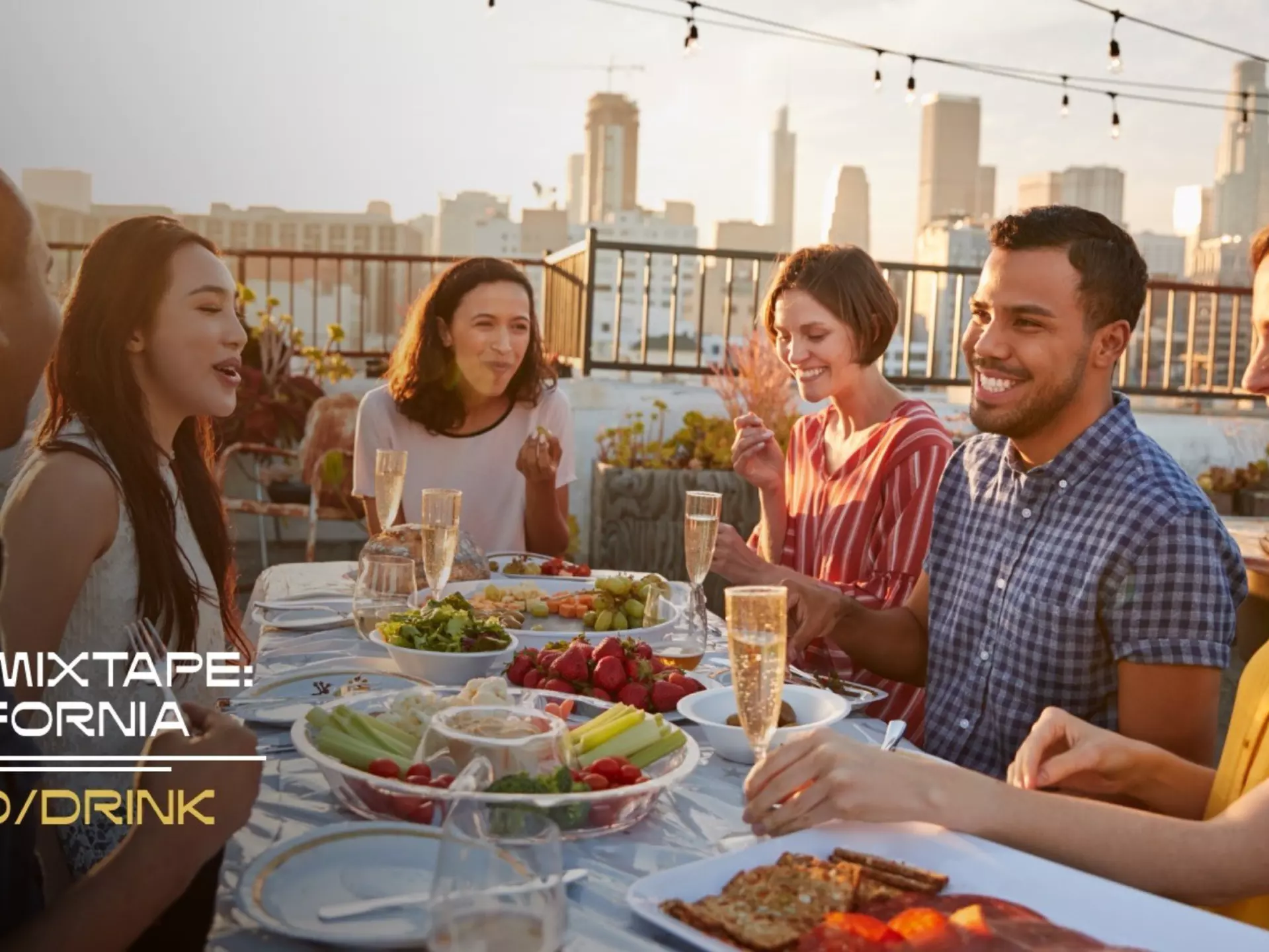 California is the perfect place to sample the bounties of the land and sea on a food-inspired road trip © Photo by Monkey Business Images / Shutterstock; Graphics by Jacob Rhoades / Lonely Planet