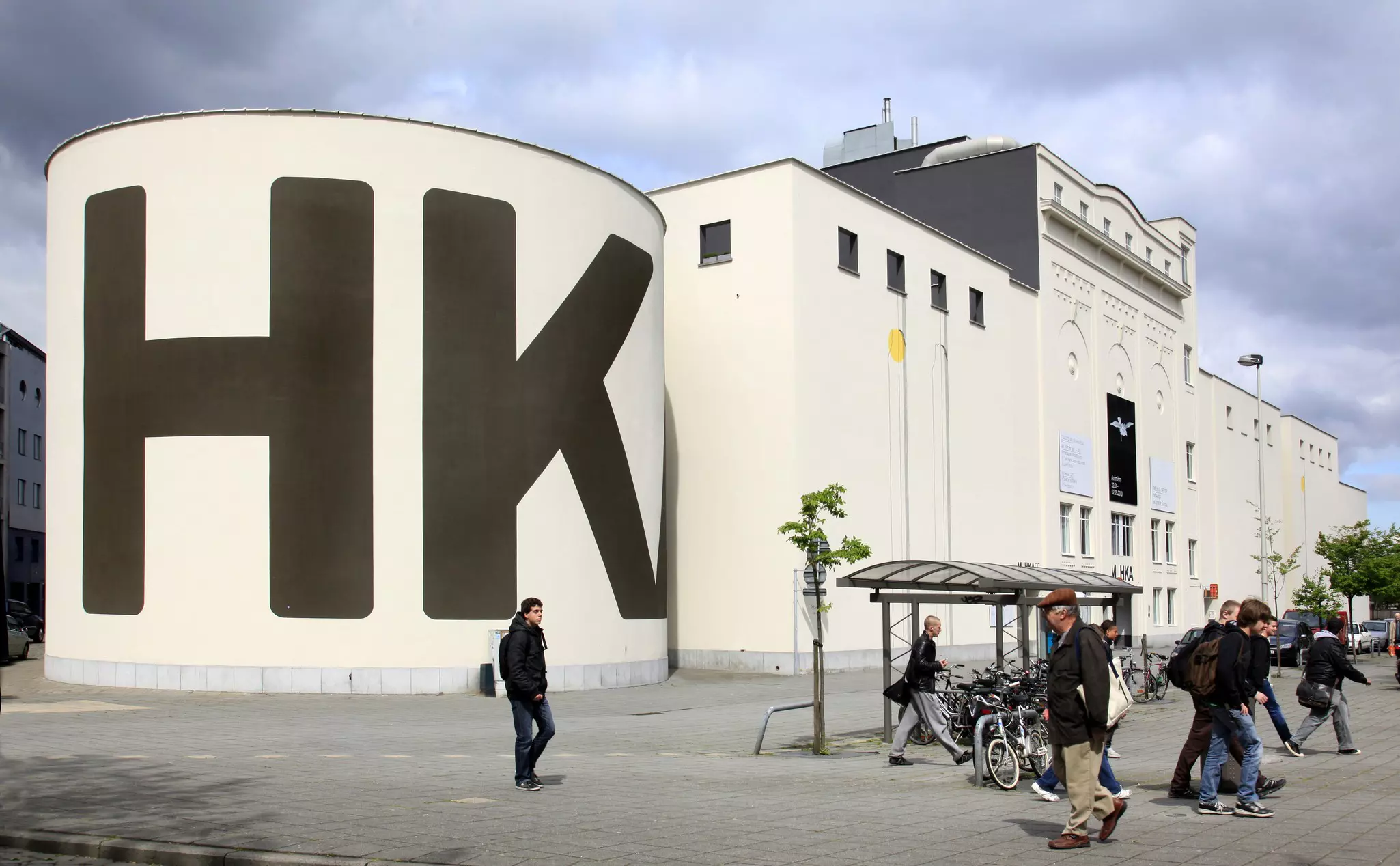 Horizontal Warehouse Belgium Museum in Antwerp City.