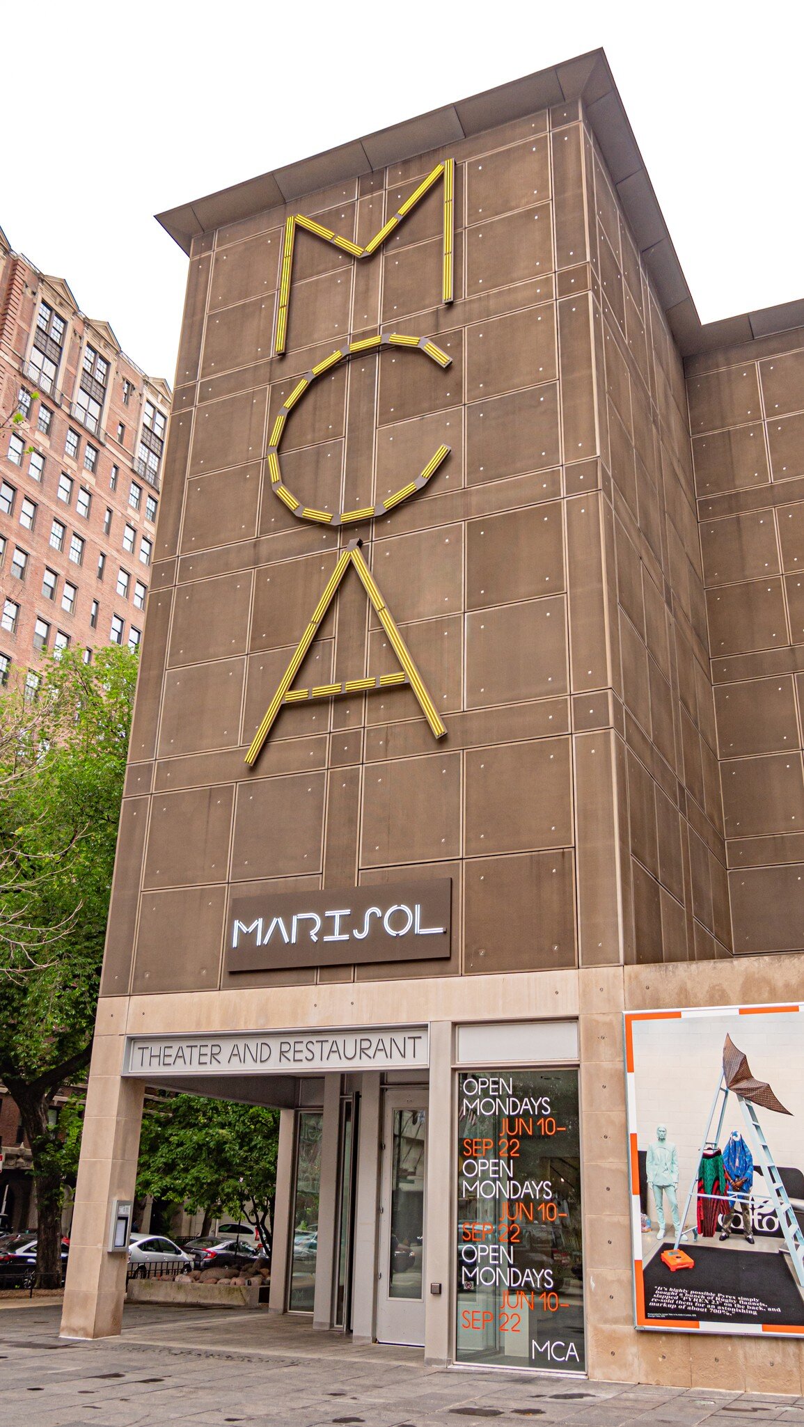 Exterior of the Museum of Contemporary Art in Chicago, Illinois.