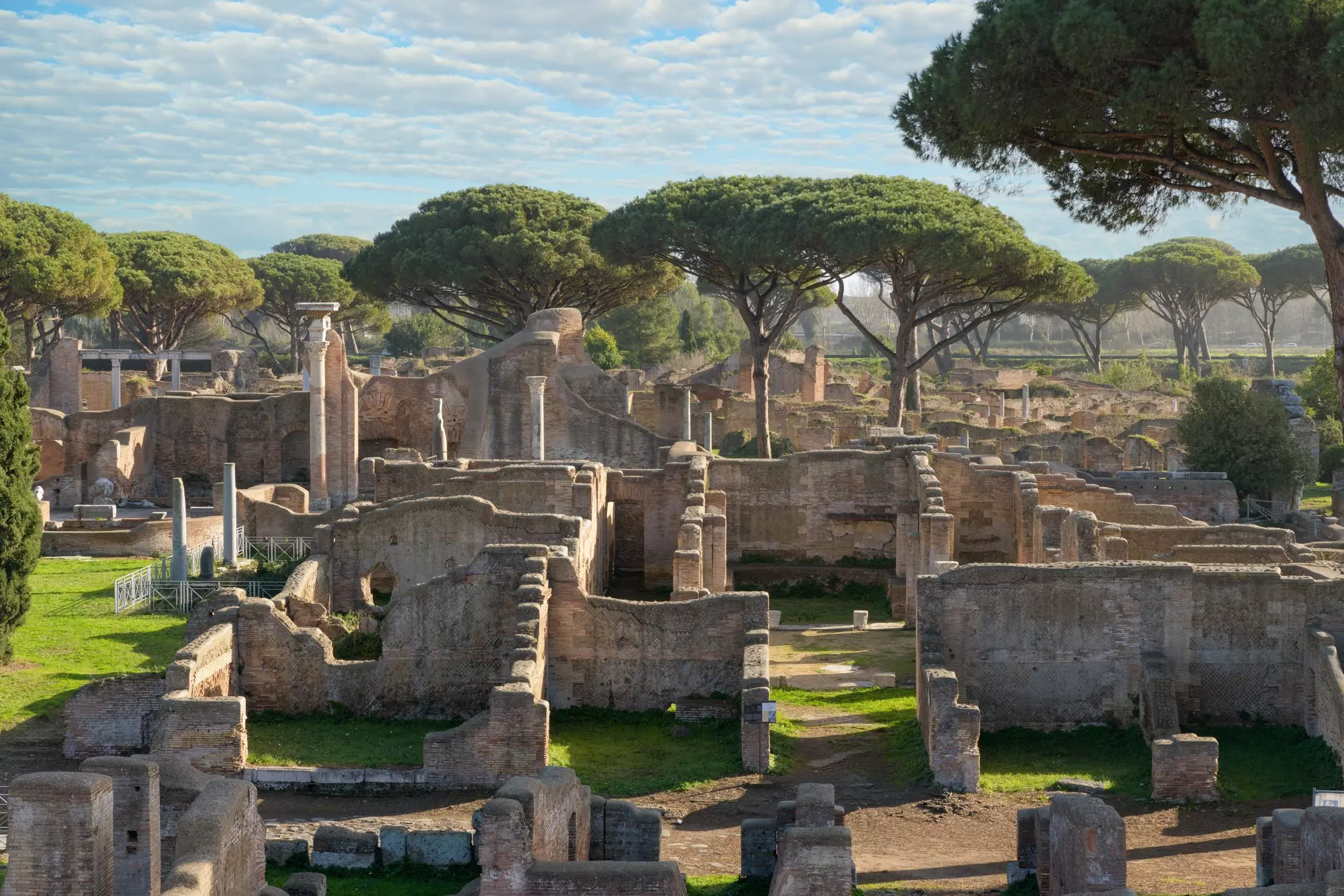 Ostia Antica. Ruins of ancient roman city and port. Rome, Italy