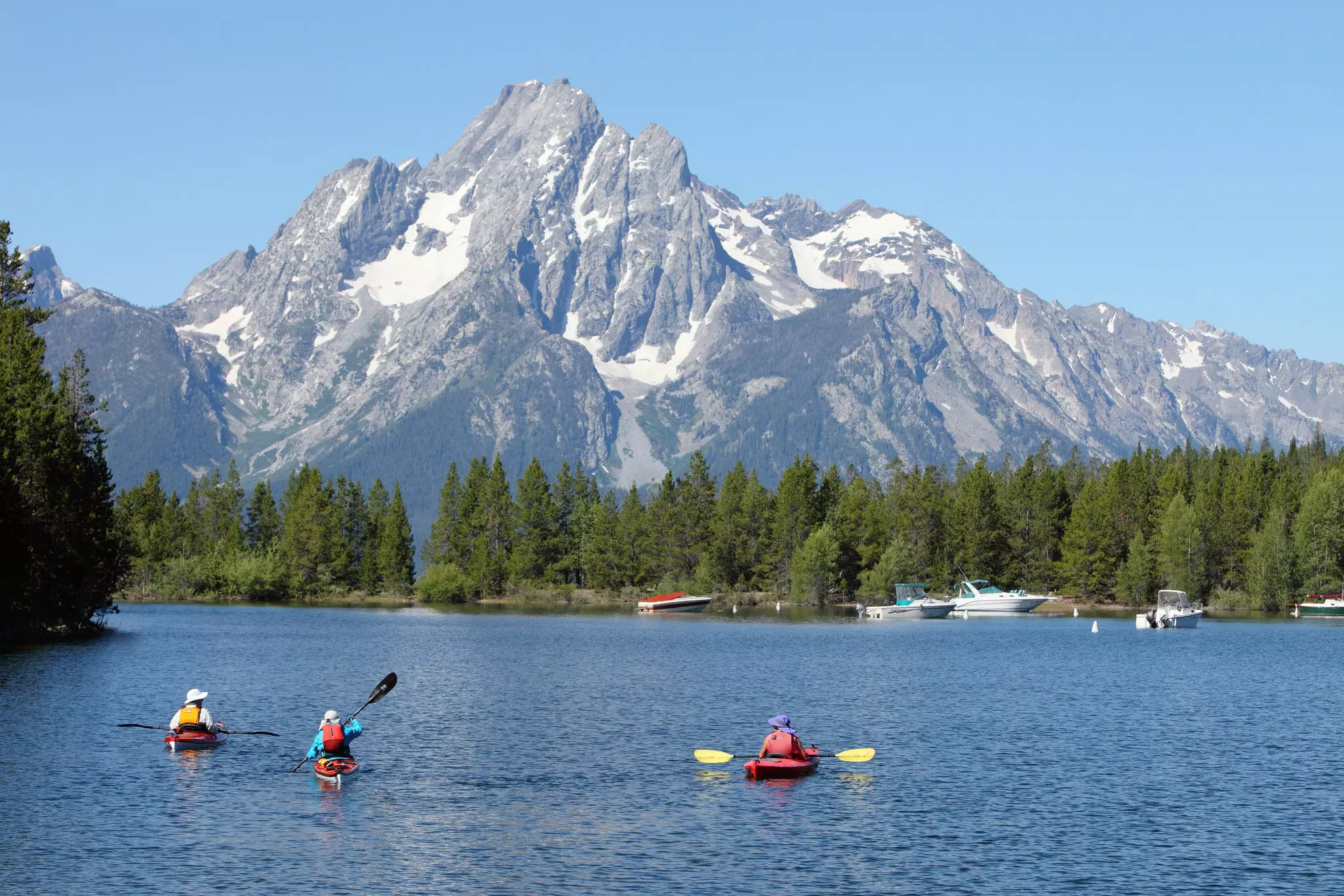 Canoeing on Jackson Lake