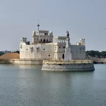 Lakhota Palace and Museum, an island fort located in the middle of the man-made Lakhota Lake (also known as Ranmal Lake). 