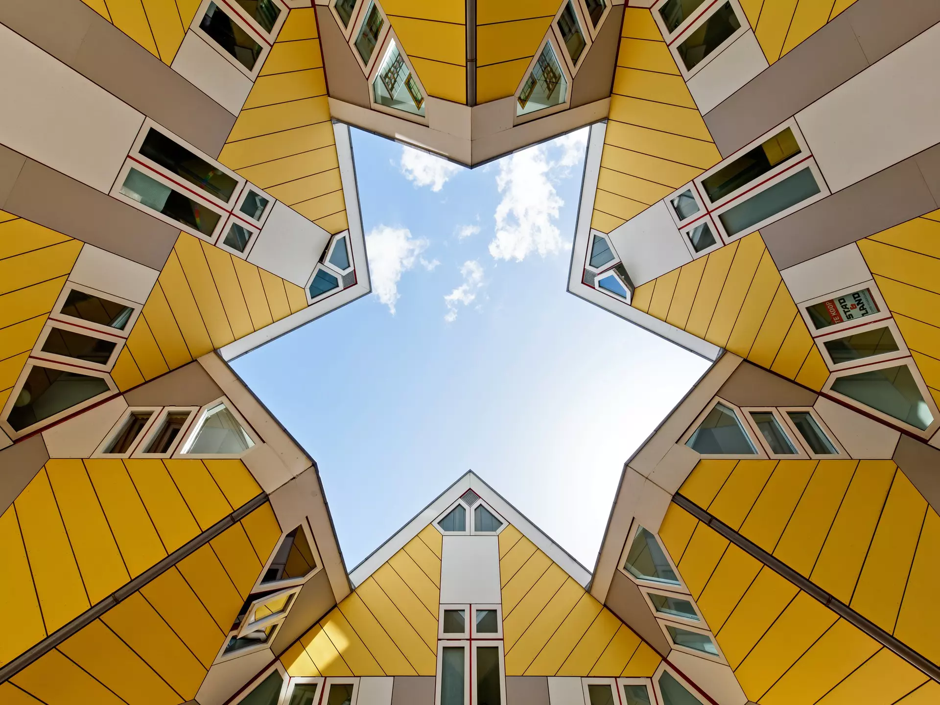 Rotterdam's Cube Houses make it appear as though residents live at 45-degree angles.
949207386