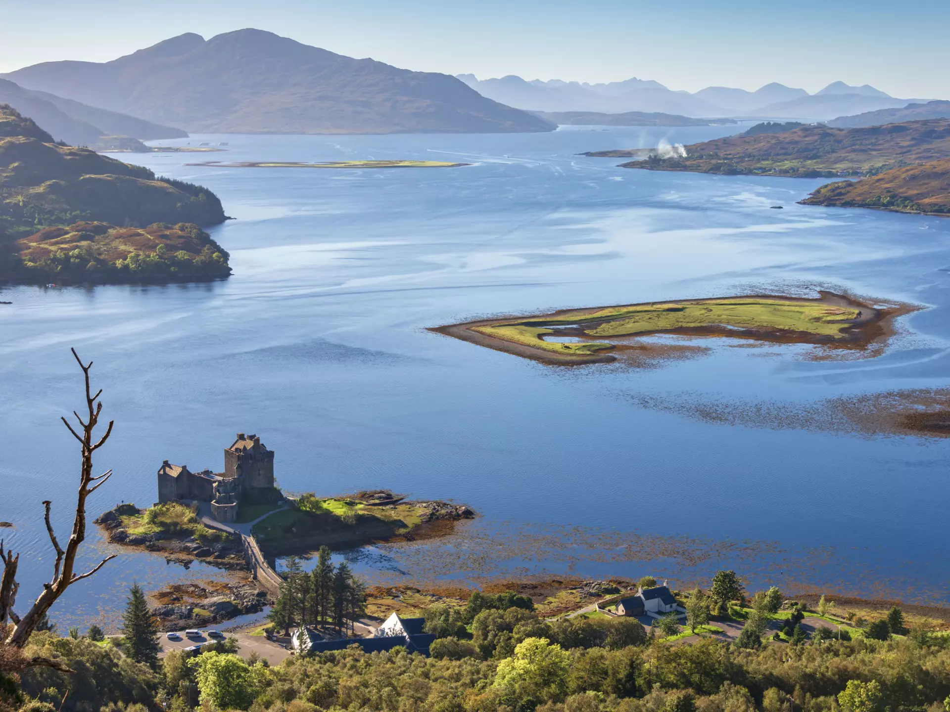 Eilean Donan Castle and Loch Duich, Dornie, Scotland, United Kingdom