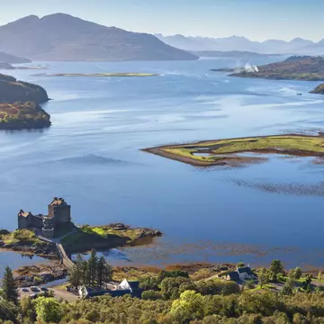 Eilean Donan Castle and Loch Duich, Dornie, Scotland, United Kingdom