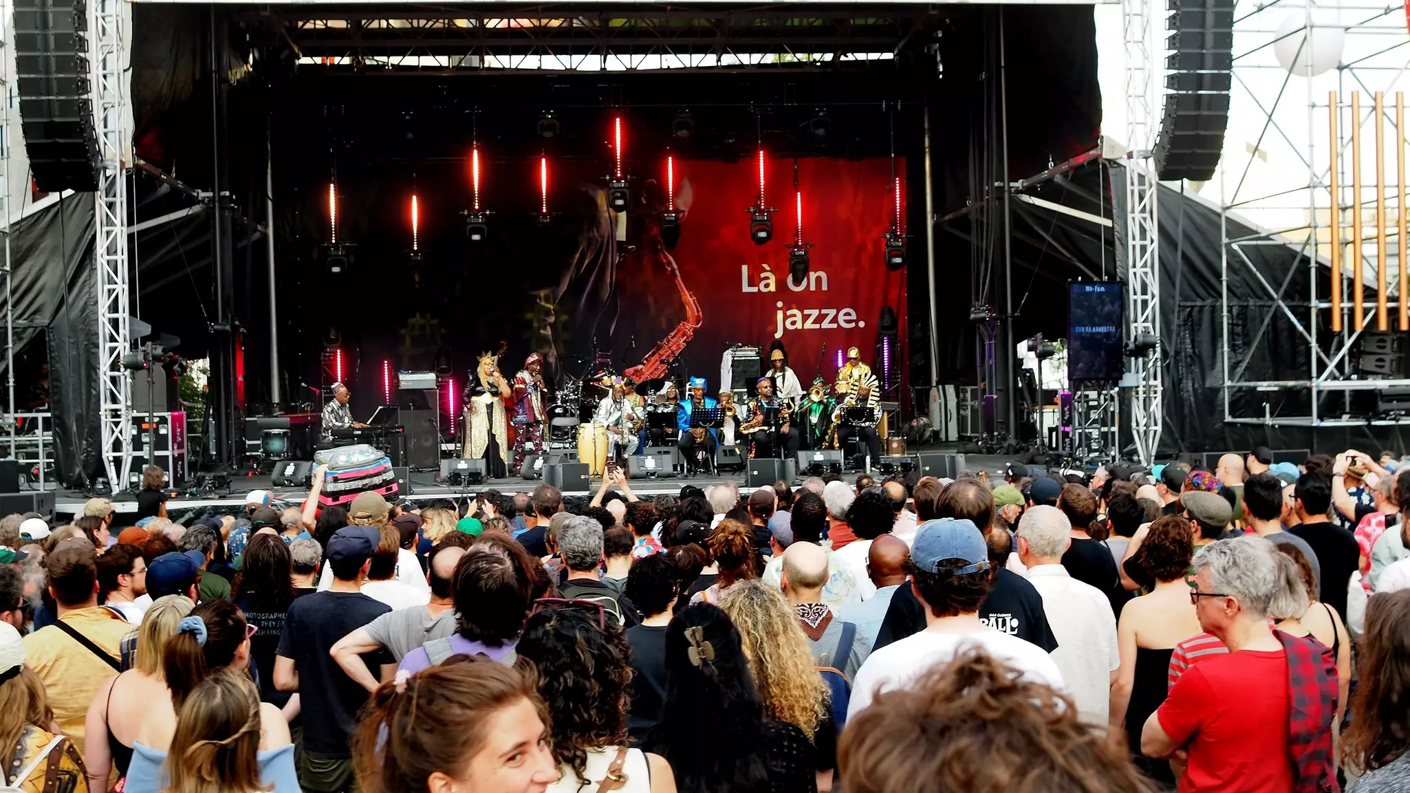 Montreal, Quebec, Canada,  June,5, 2025, Montreal Jazz Festival, Sun Ra, Outdoor Free Concert,   , License Type: media, Download Time: 2025-12-02T16:08:51.000Z, User: mvm_lonelyplanet, Editorial: true, purchase_order: 56530 - Guidebooks, job: Experience Canada 1 , client: Global Publishing-WIP, other: Virginia Moreno