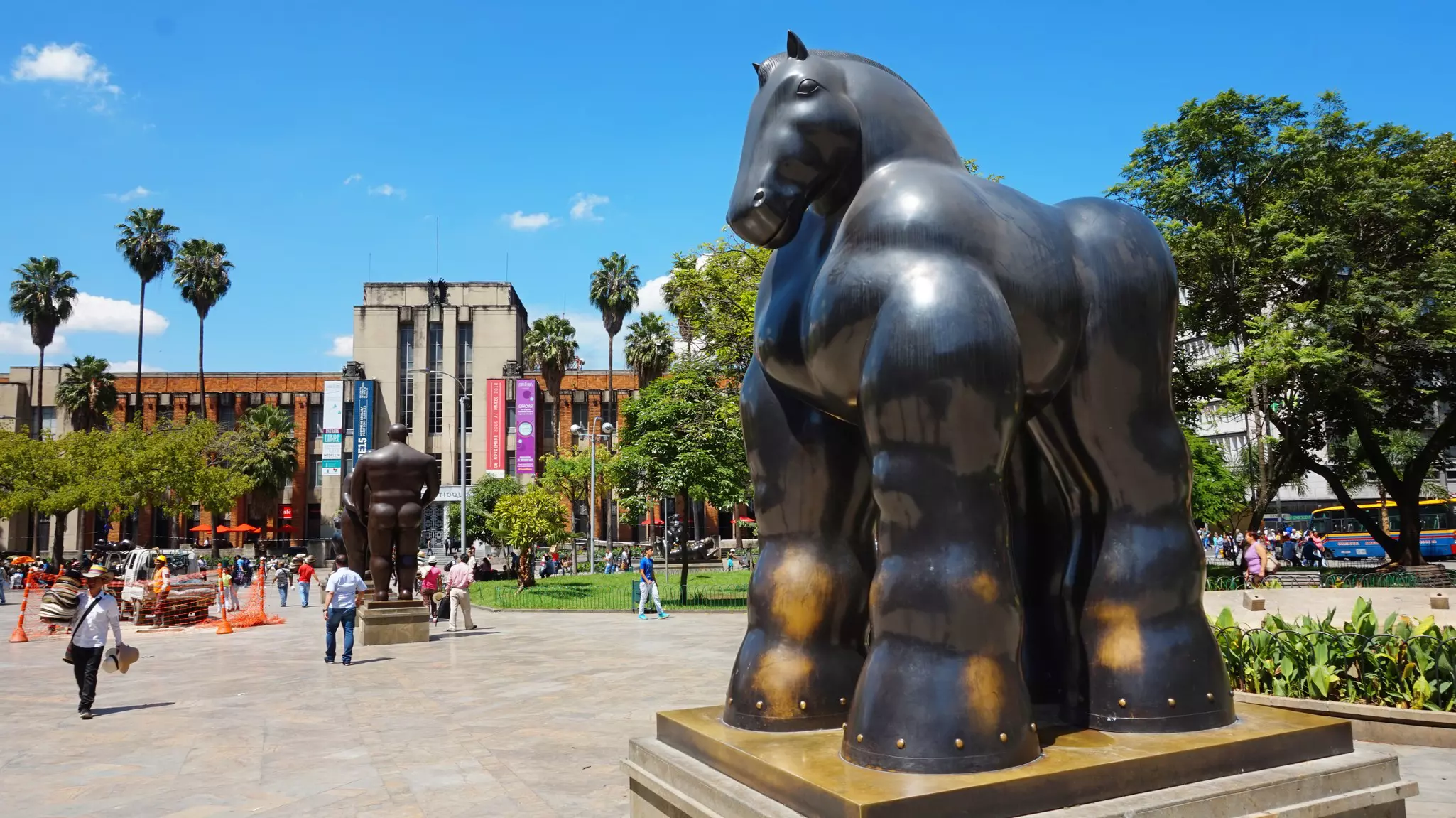 sculpture in the Botero Plaza