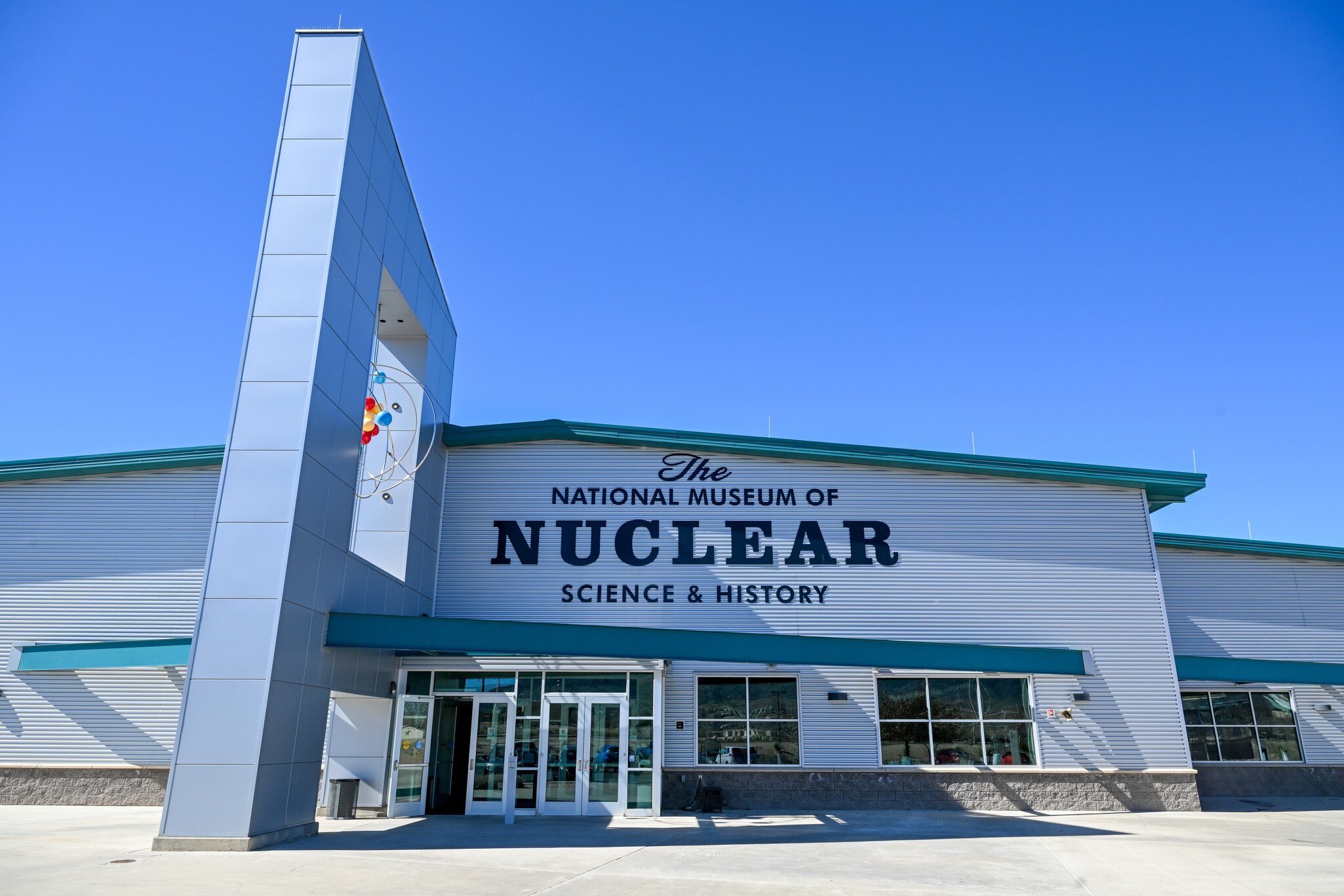 Entrance of National Museum of Nuclear Science and History in Albuquerque, New Mexico