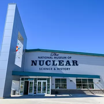 Entrance of National Museum of Nuclear Science and History in Albuquerque, New Mexico