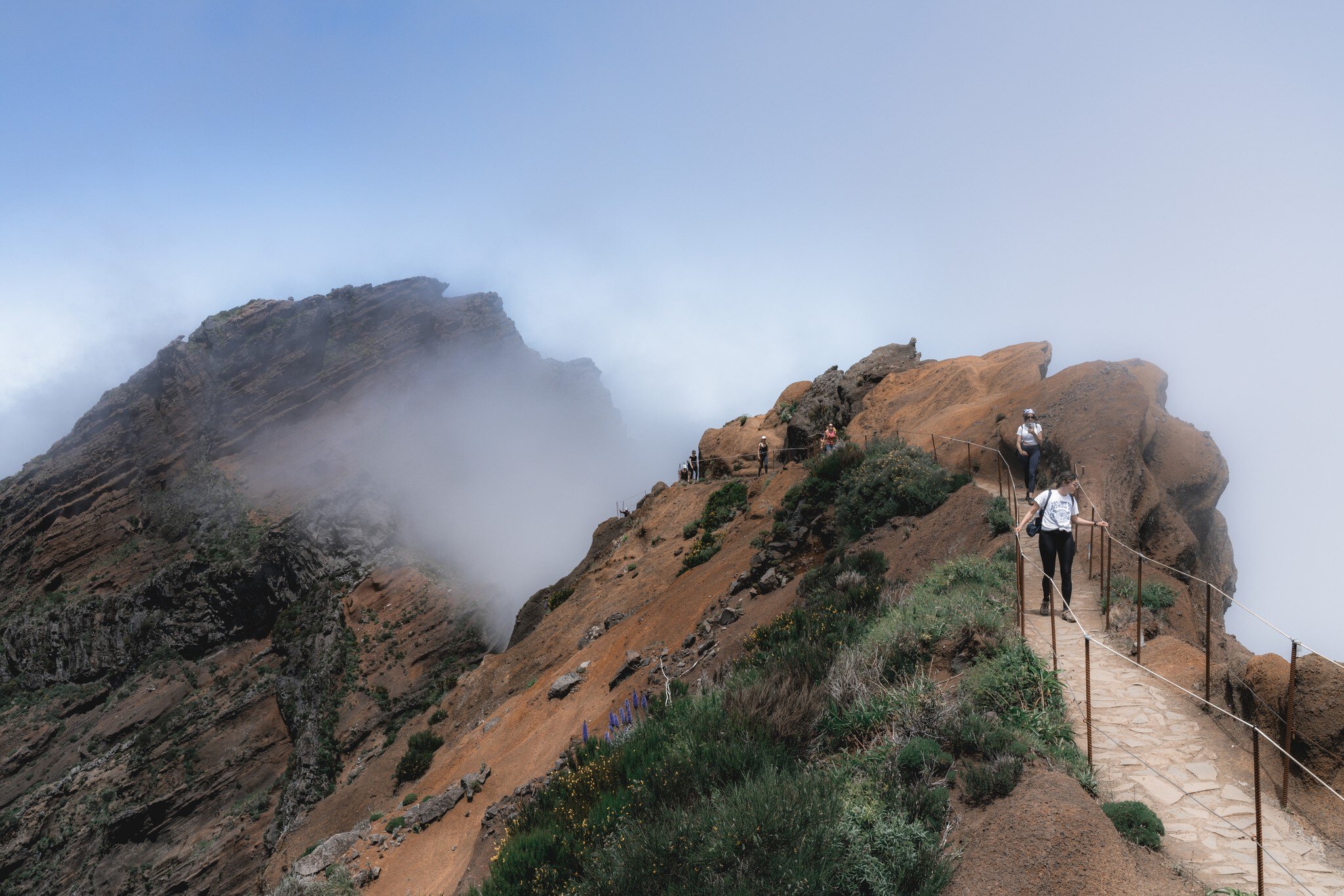 Hiking trail, Pico Ruivo, Madeira