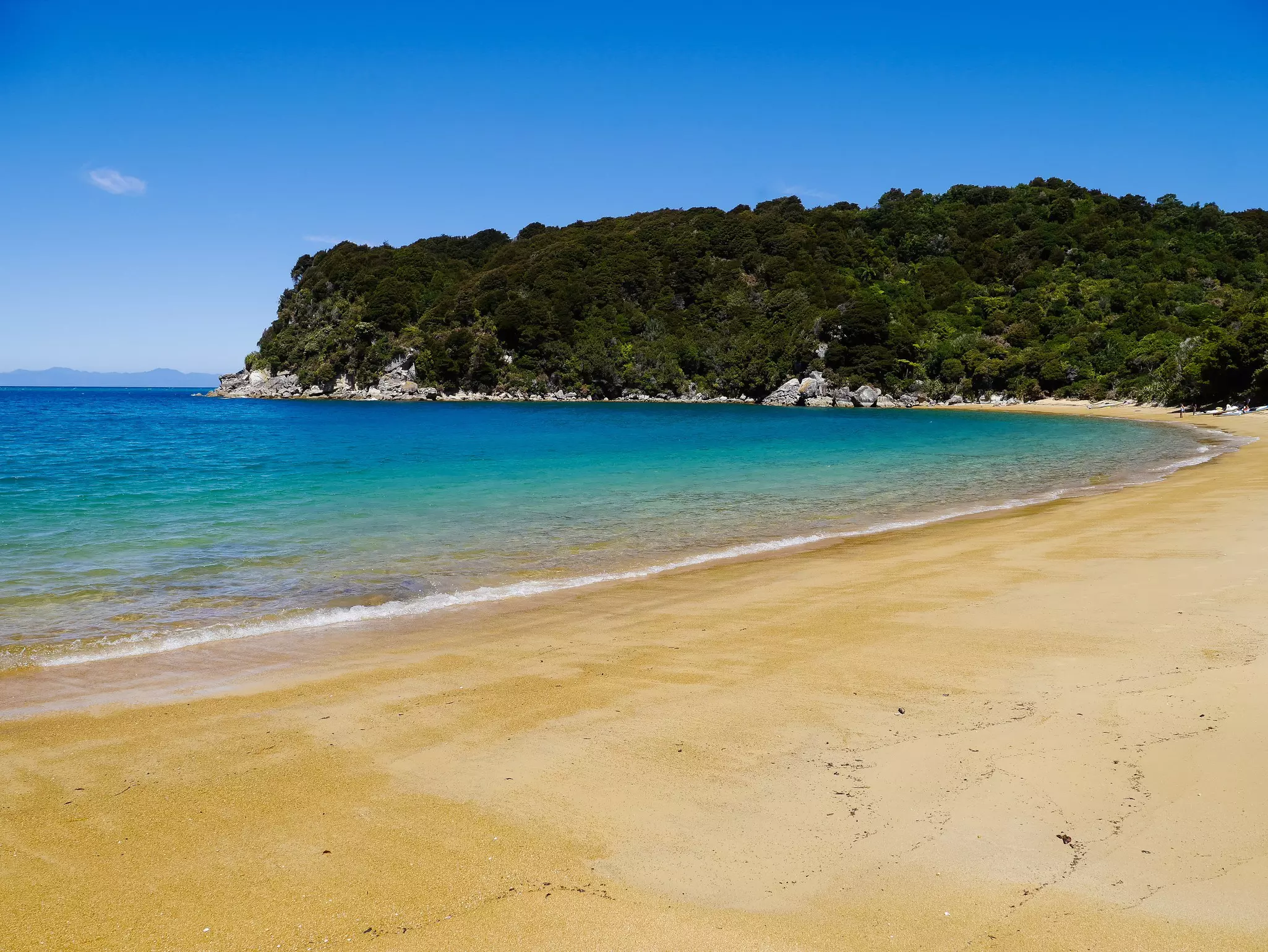 Anchorage Beach in Abel Tasman National Park, South Island. 