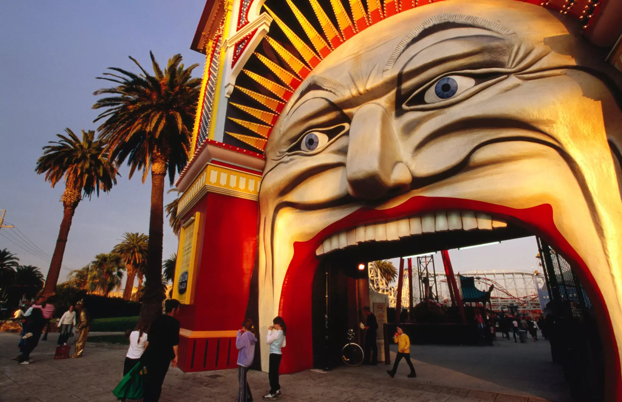 Entrance of Luna Park. Melbourne, Australia.