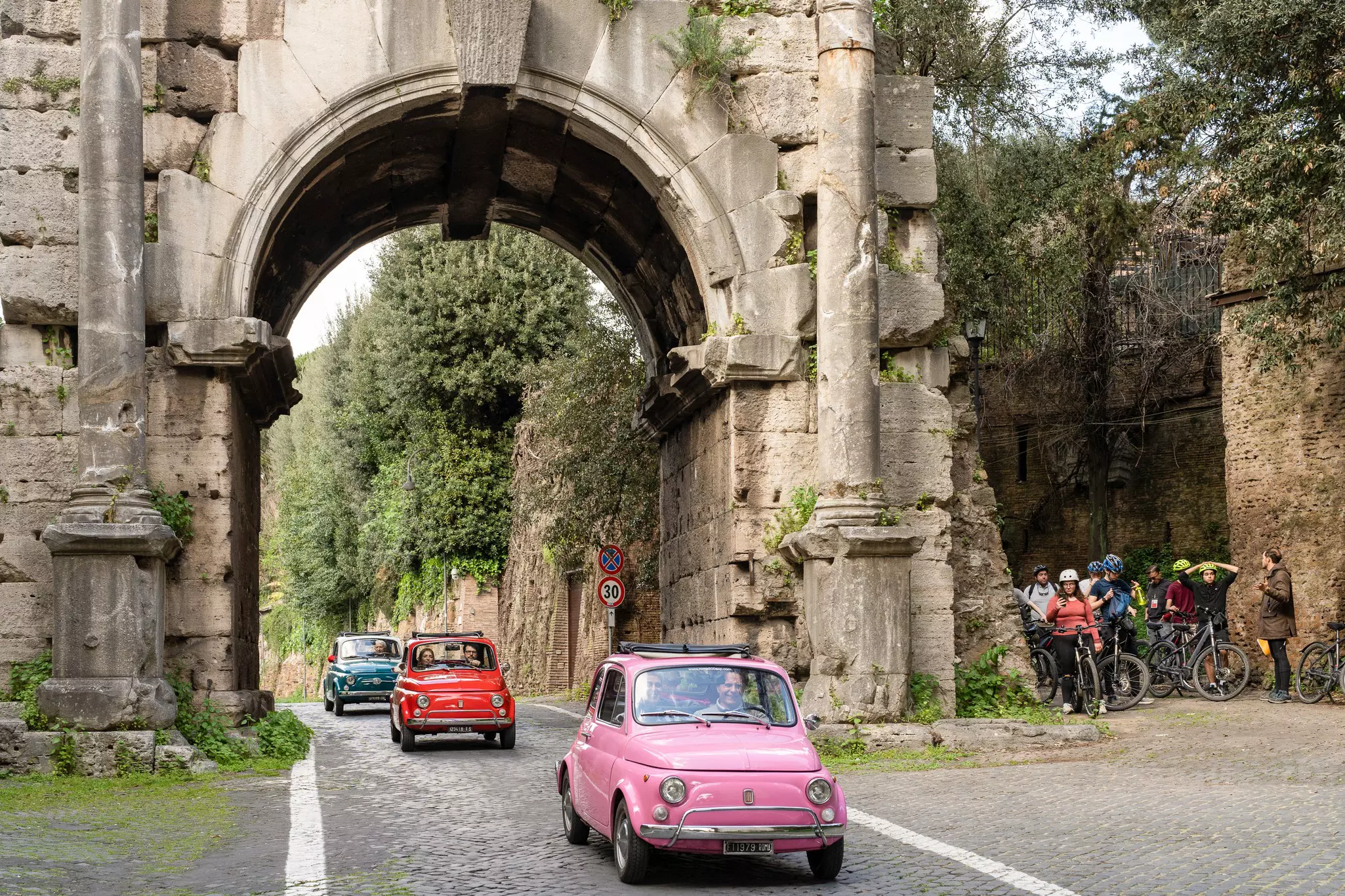Driving through Porta San Sebastiano. © Claudia Gori/Lonely Planet