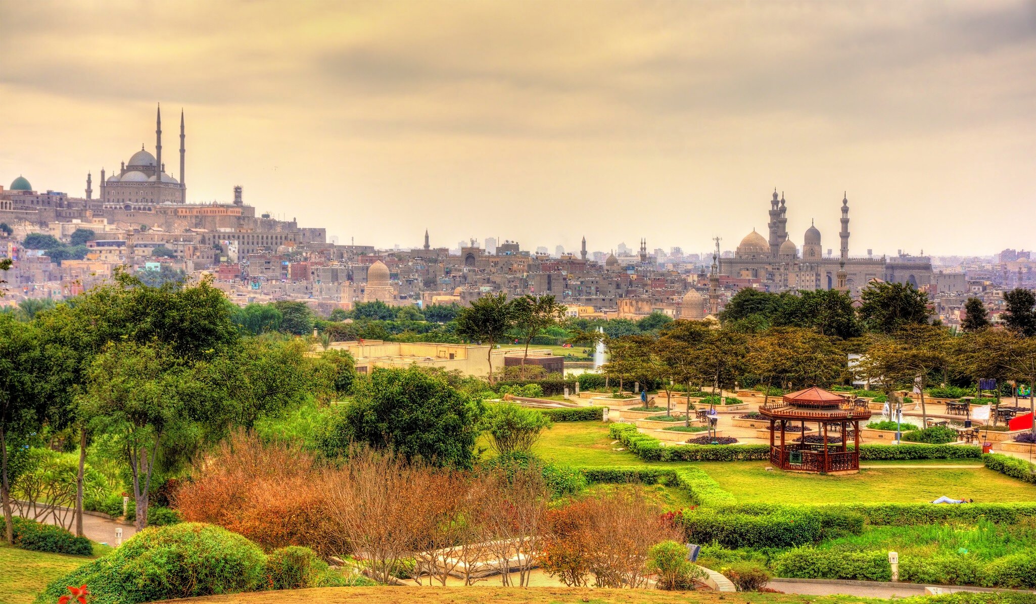 View of the Citadel from Al-Azhar Park