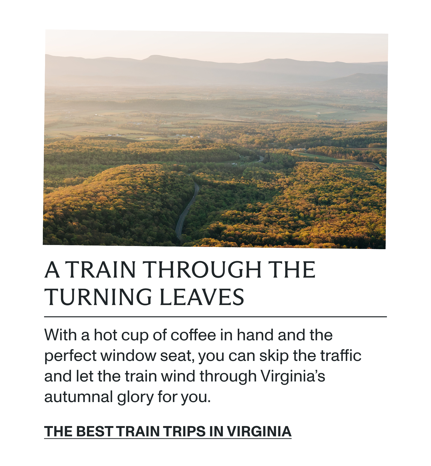 Best train trips in Virginia