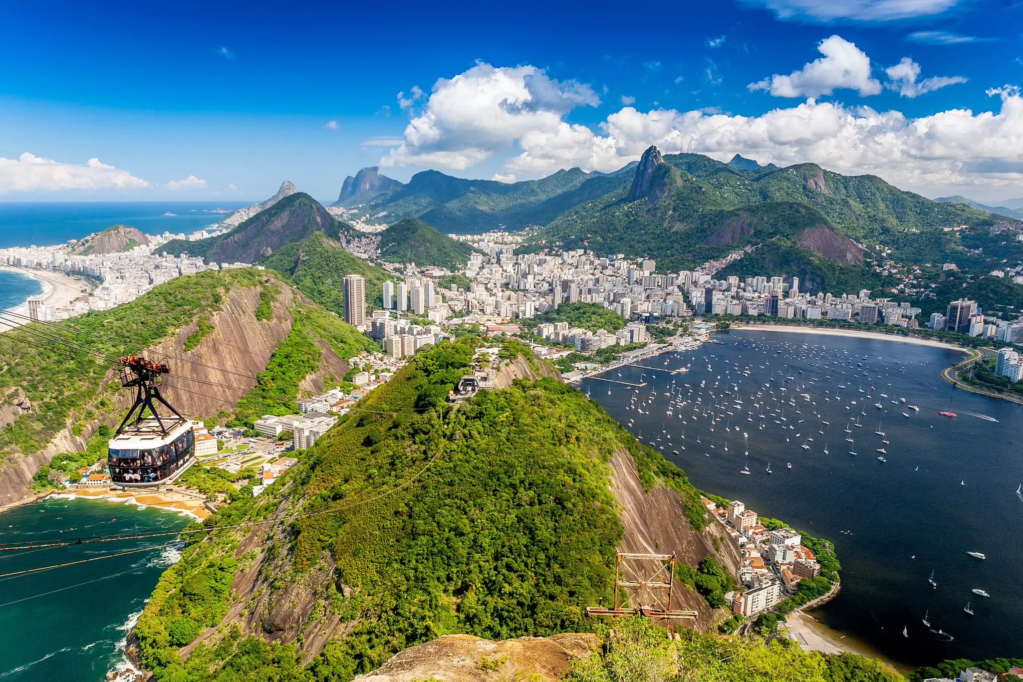 Treat your kids to the best view in Brazil with a ride on the cable car up Sugarloaf Mountain © Raphael Koerich / 500px