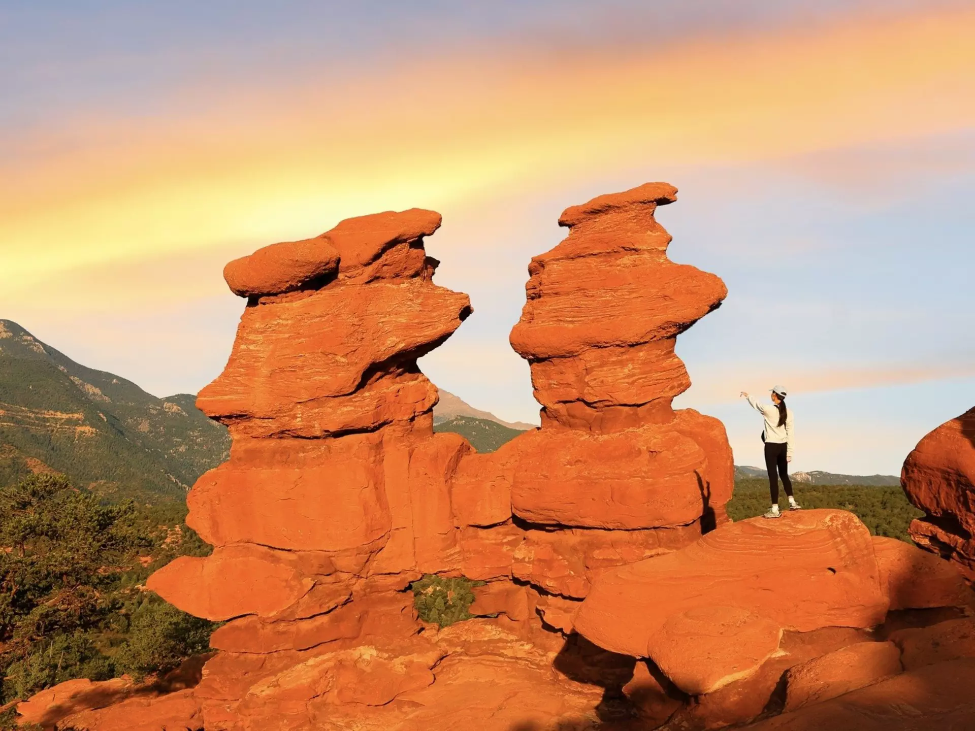 The glorious rock formations at Garden of the Gods are one of Colorado Springs’ biggest attractions. Jay Yuan/Shutterstock