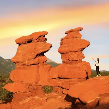 The glorious rock formations at Garden of the Gods are one of Colorado Springs’ biggest attractions. Jay Yuan/Shutterstock