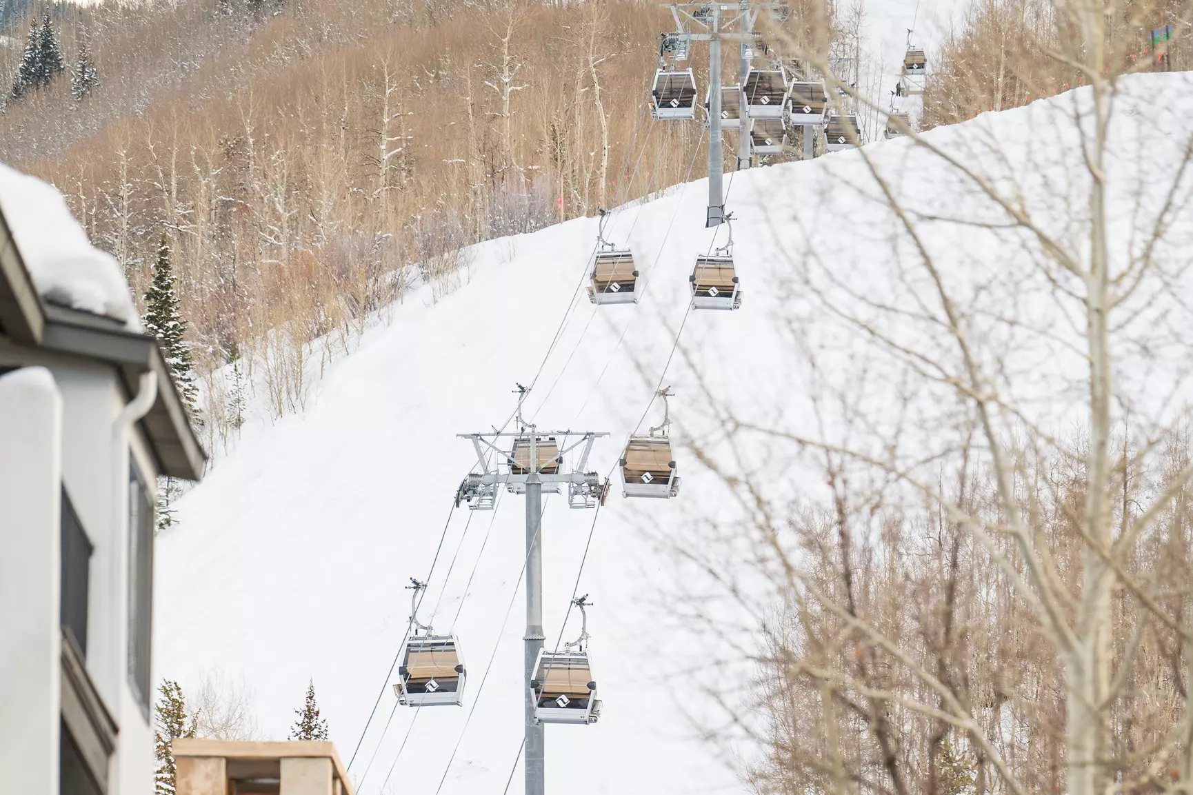 Ski lifts whisk you to the slopes right from the middle of Vail Village. Discover Vail