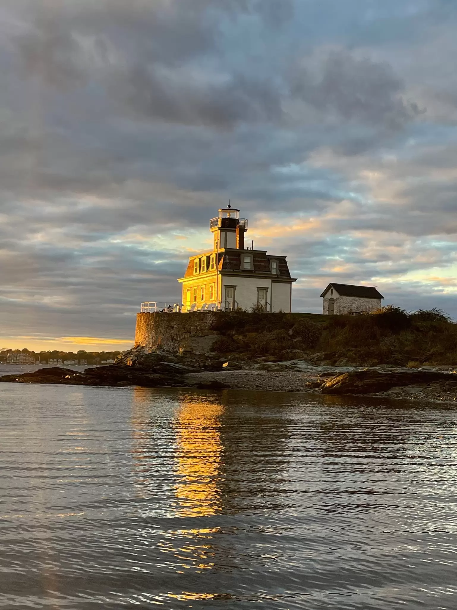 The Rose Island Lighthouse. Chris Moody