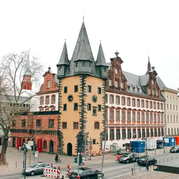Exterior of the History Museum, Historisches Museum, in Frankfurt, Germany.